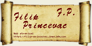 Filip Prinčevac vizit kartica